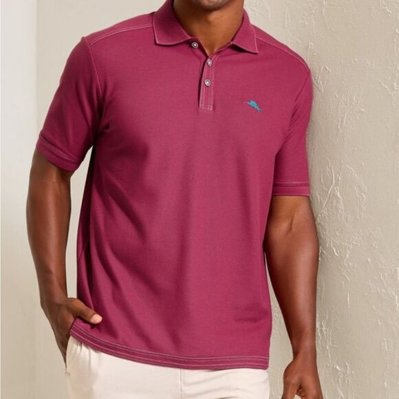 Tommy Bahama Polo Tee Sz L - Picture 1 of 6